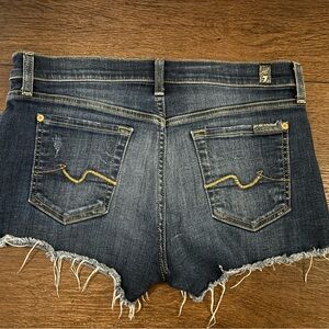 7 For All Mankind Blue Jean Shorts Classic Denim Style